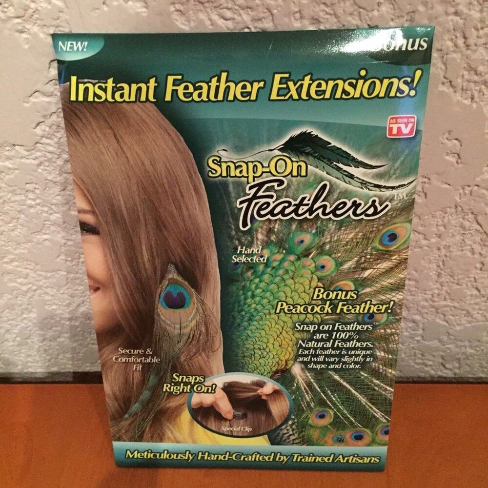 As Seen On TV Instant Peacock Feather Extensions Snap On